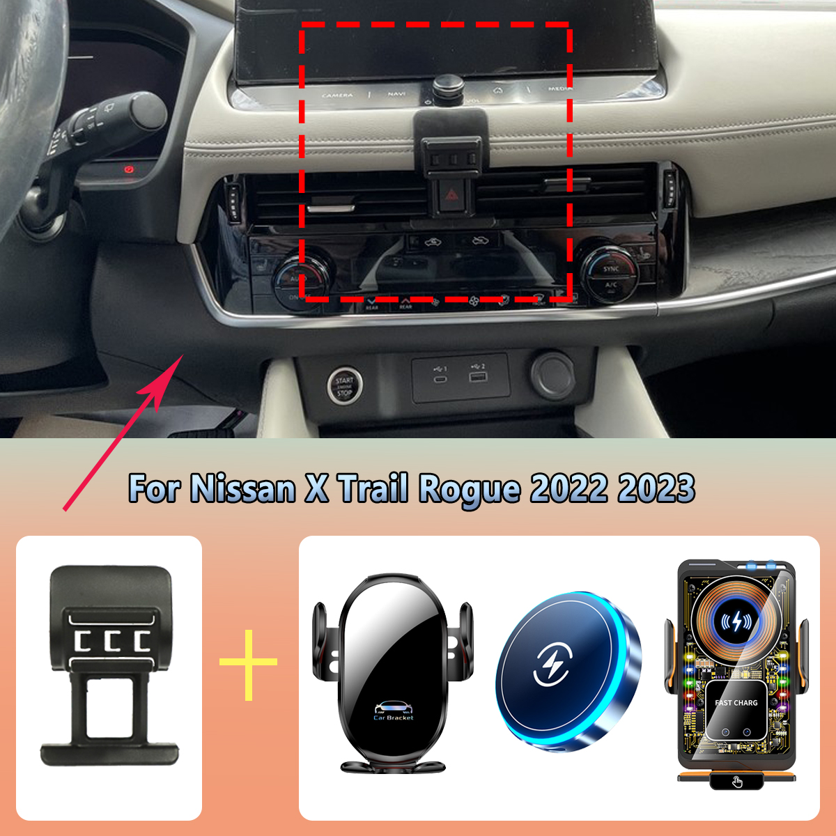 Phone Accessories Rack - Car Phone Holder vent For Nissan