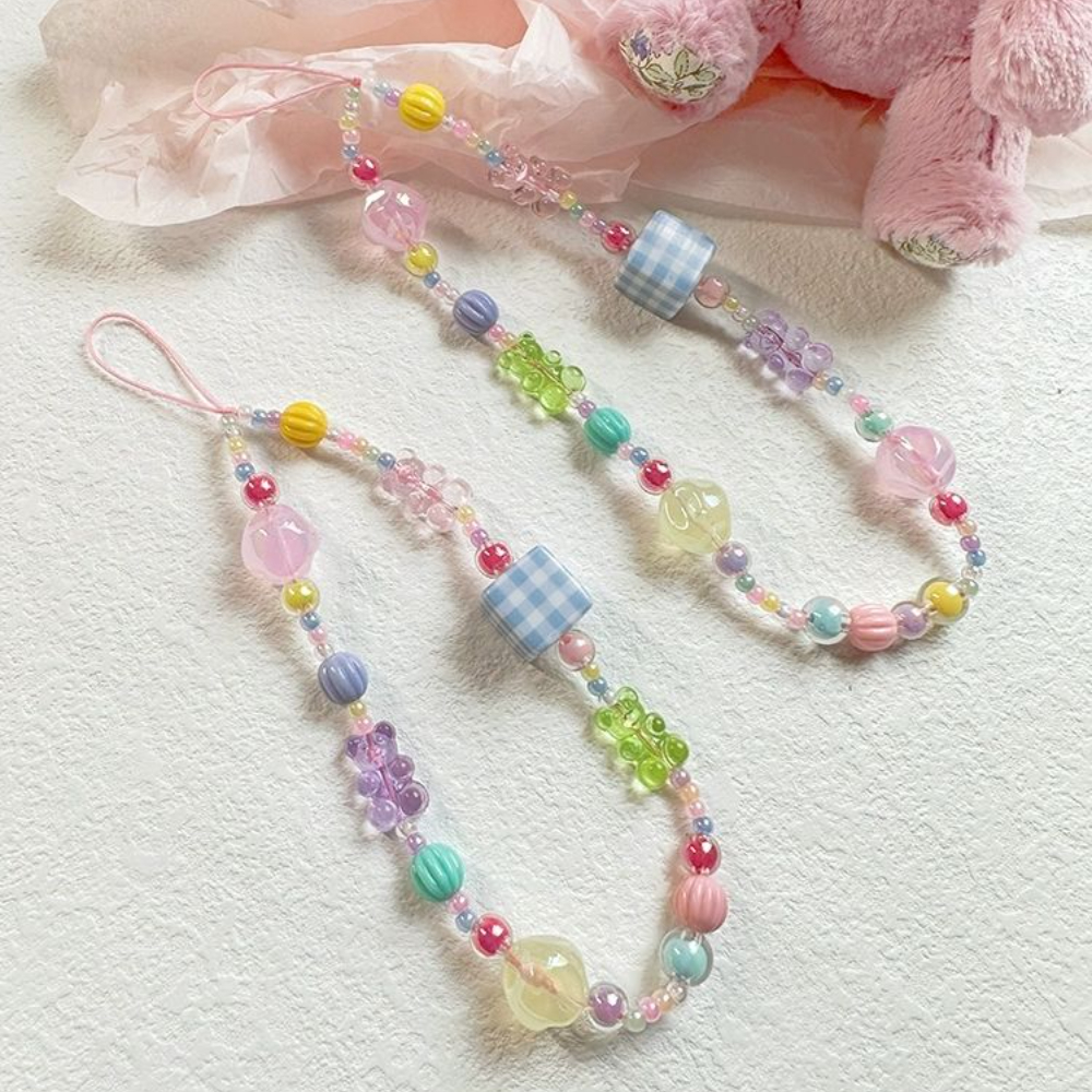Yellow Phone Accessories - Y2K Original Macaron Jelly Bear Cute