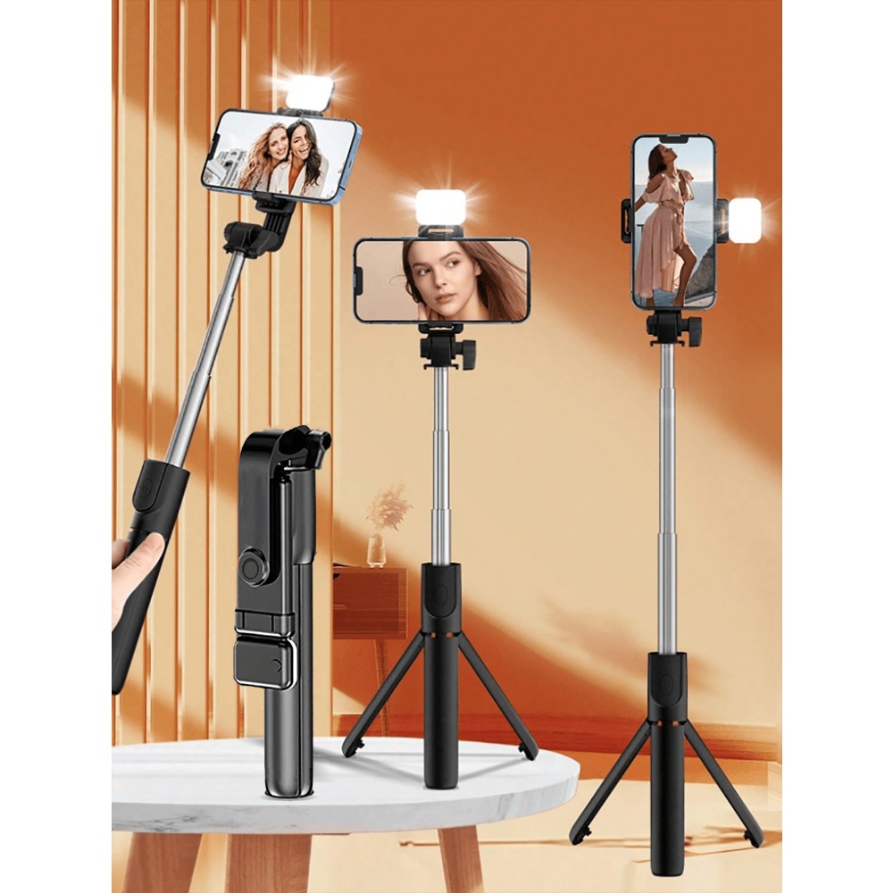 Selfie Stick Tripod - 1pc Portable Selfie Stick With Wireless