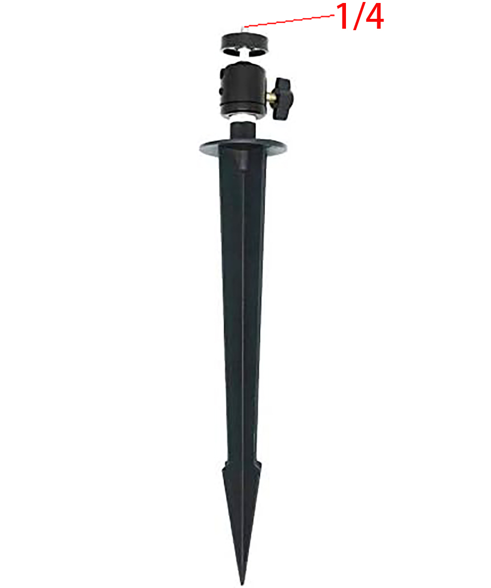 Selfie Stick Tripod - Aluminum Lightweight Camera Ground Stake Spike