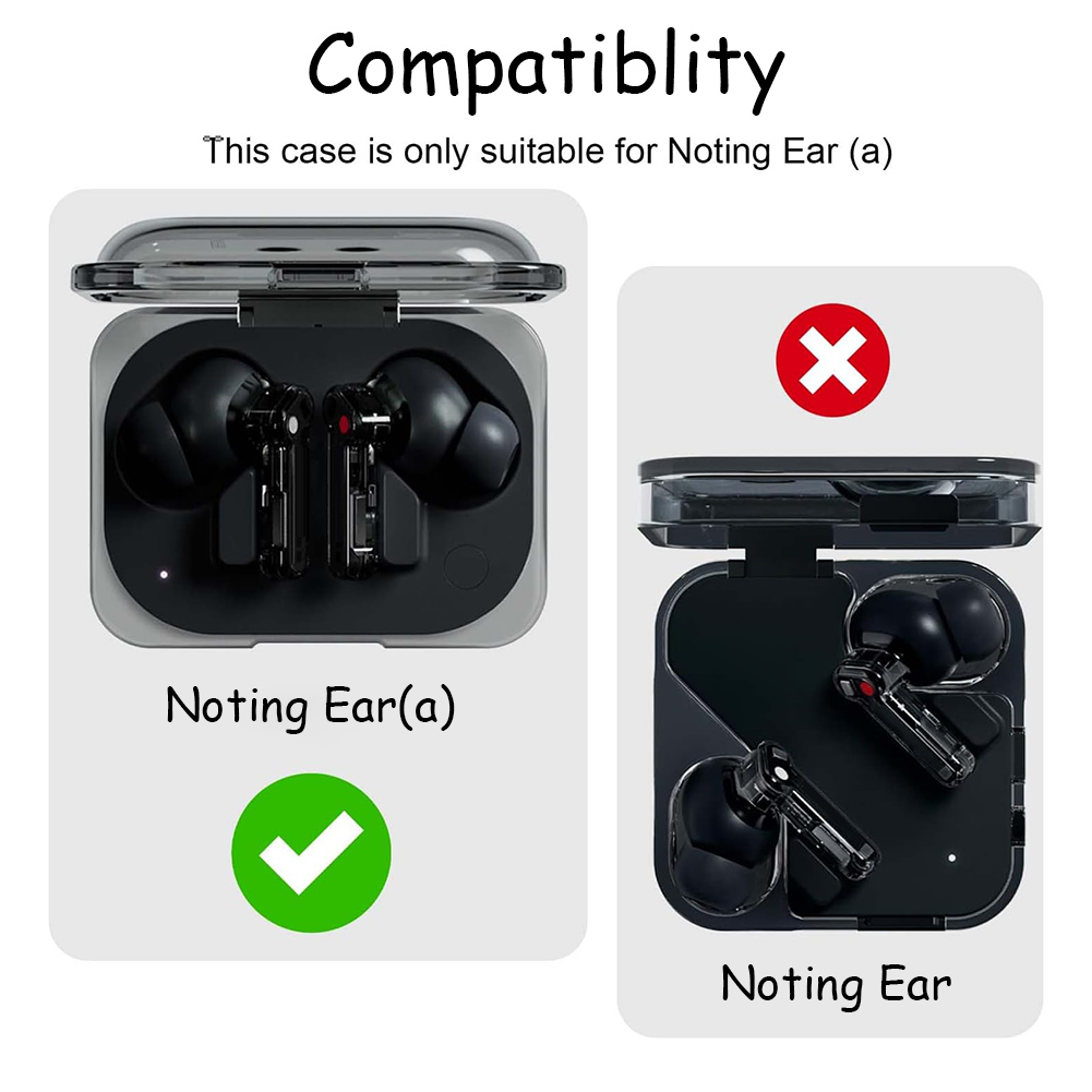 Wireless Earbuds Case - TPU Transparent Protective Case Shockproof Clear