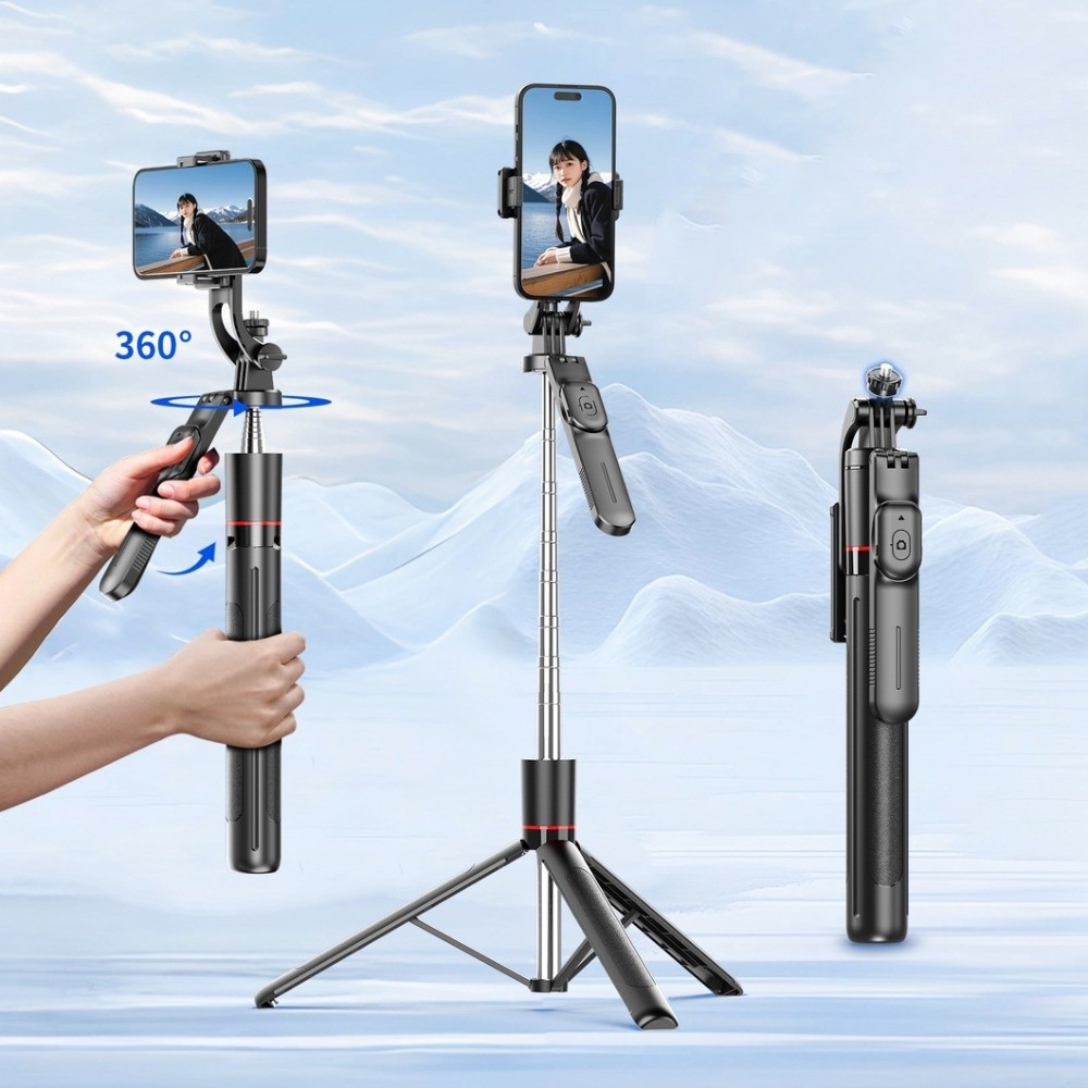 360° Rotating Telescopic Selfi - Selfie Stick Tripod บทวิจารณ์และราคา