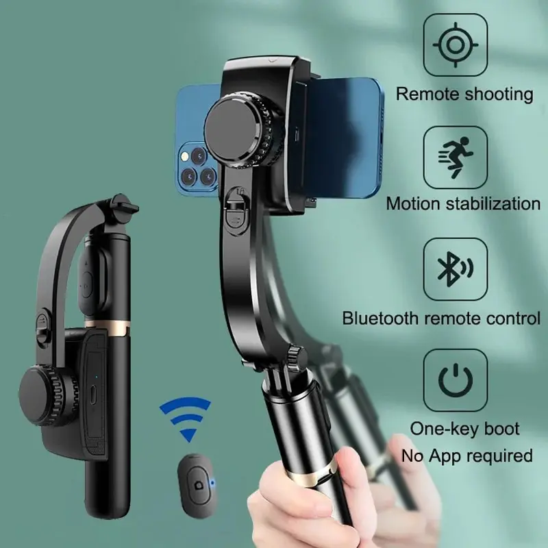Q08 Handheld Gimbal Stabilisat - Selfie Stick Tripod บทวิจารณ์และราคา