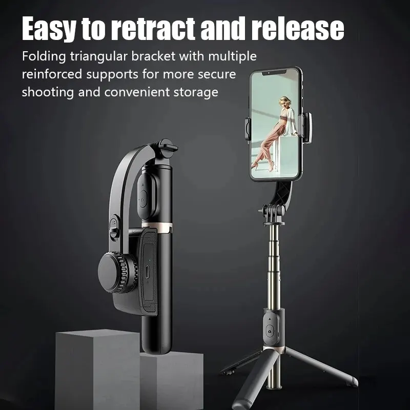 Q08 Handheld Gimbal Stabilisat - Selfie Stick Tripod บทวิจารณ์และราคา