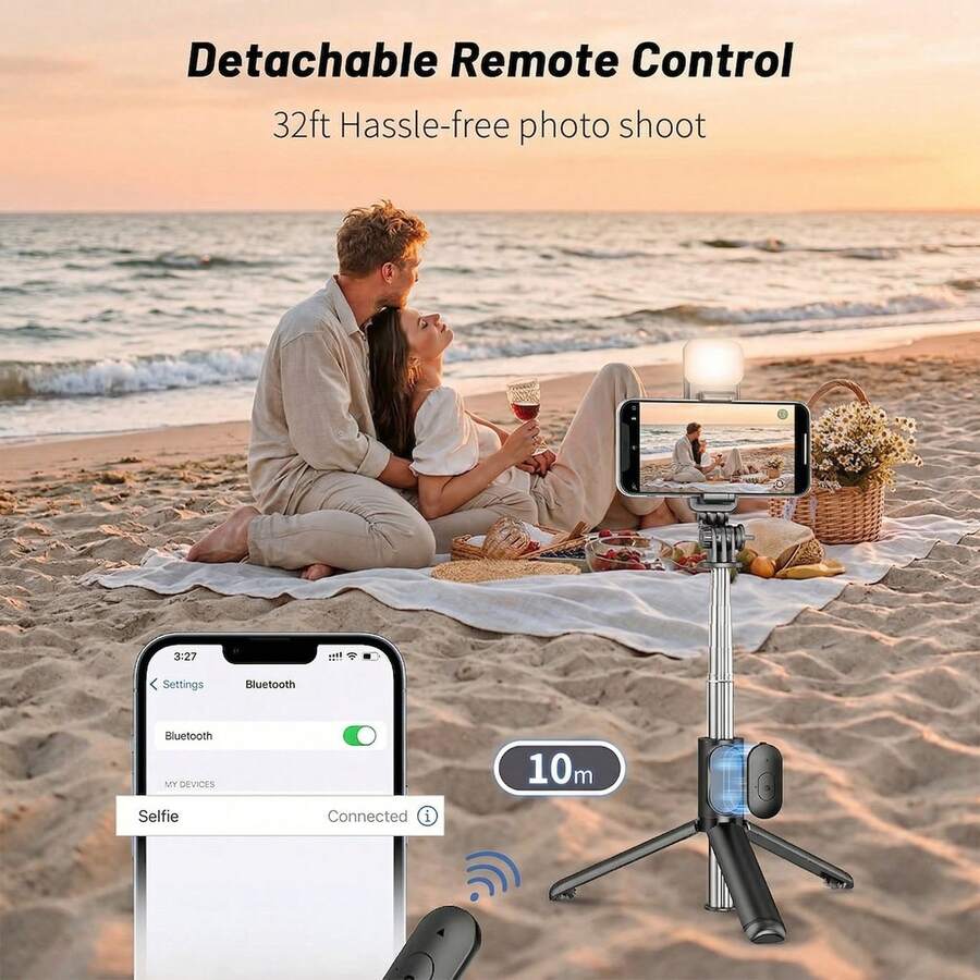 70 Inch Extendable Selfie Stic - Selfie Stick Tripod บทวิจารณ์และราคา