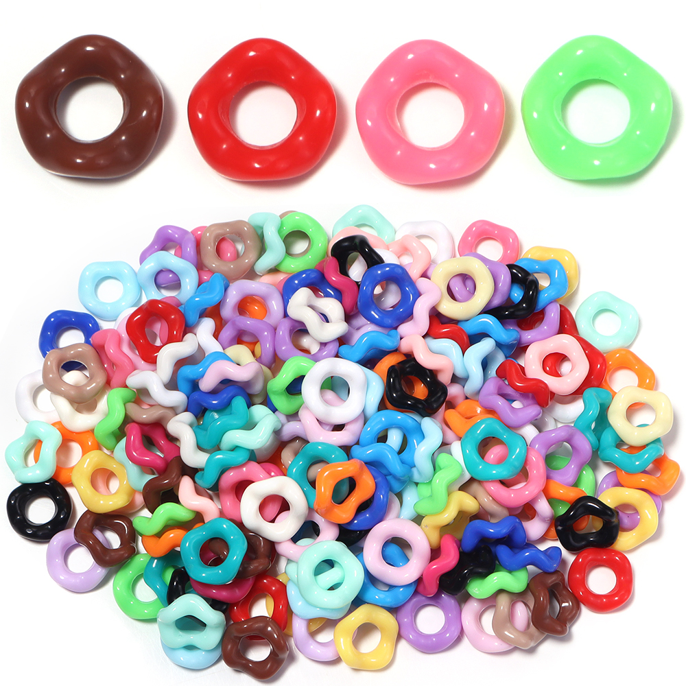 100pcs/lot Colorful Wave Ring  - Phone Accessories Jewelry บทวิจารณ์และราคา