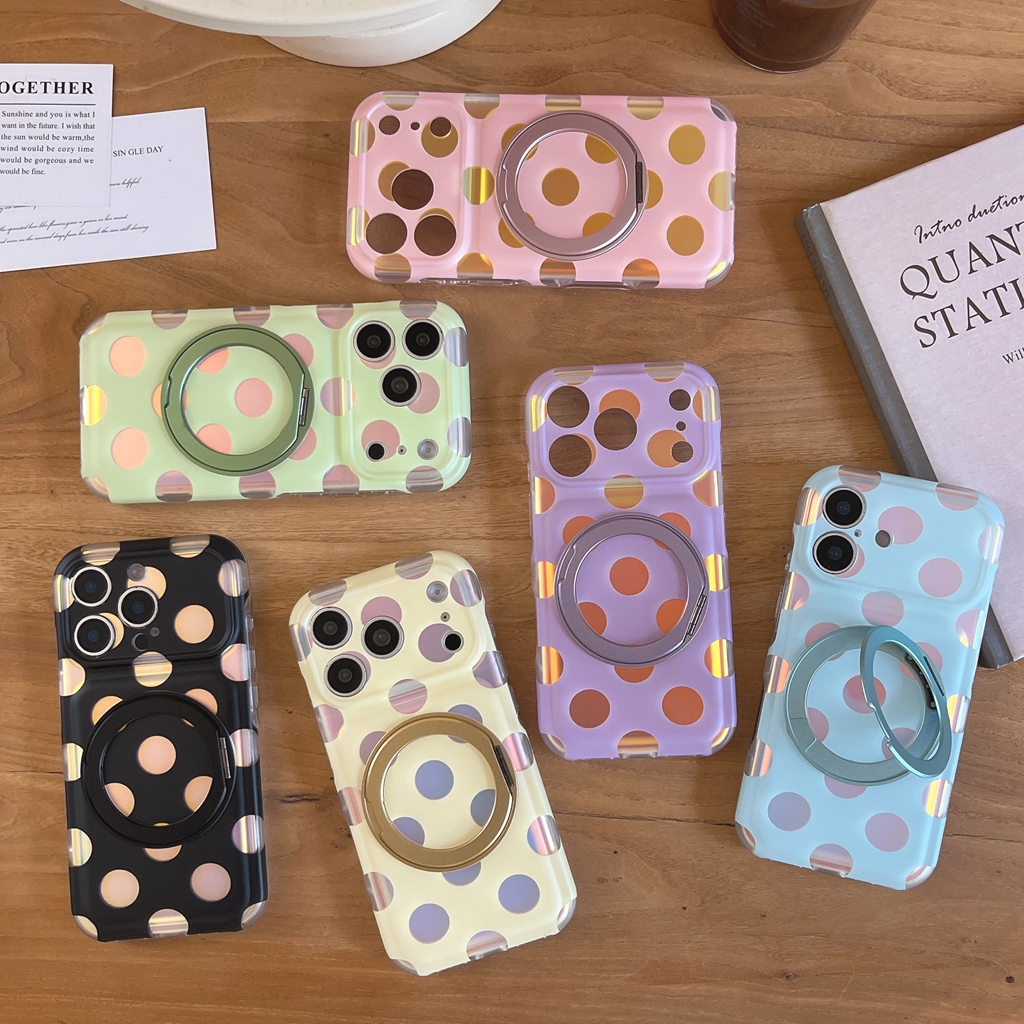 Fashion Illusory Color Polka D - Phone Accessories Ring บทวิจารณ์และราคา