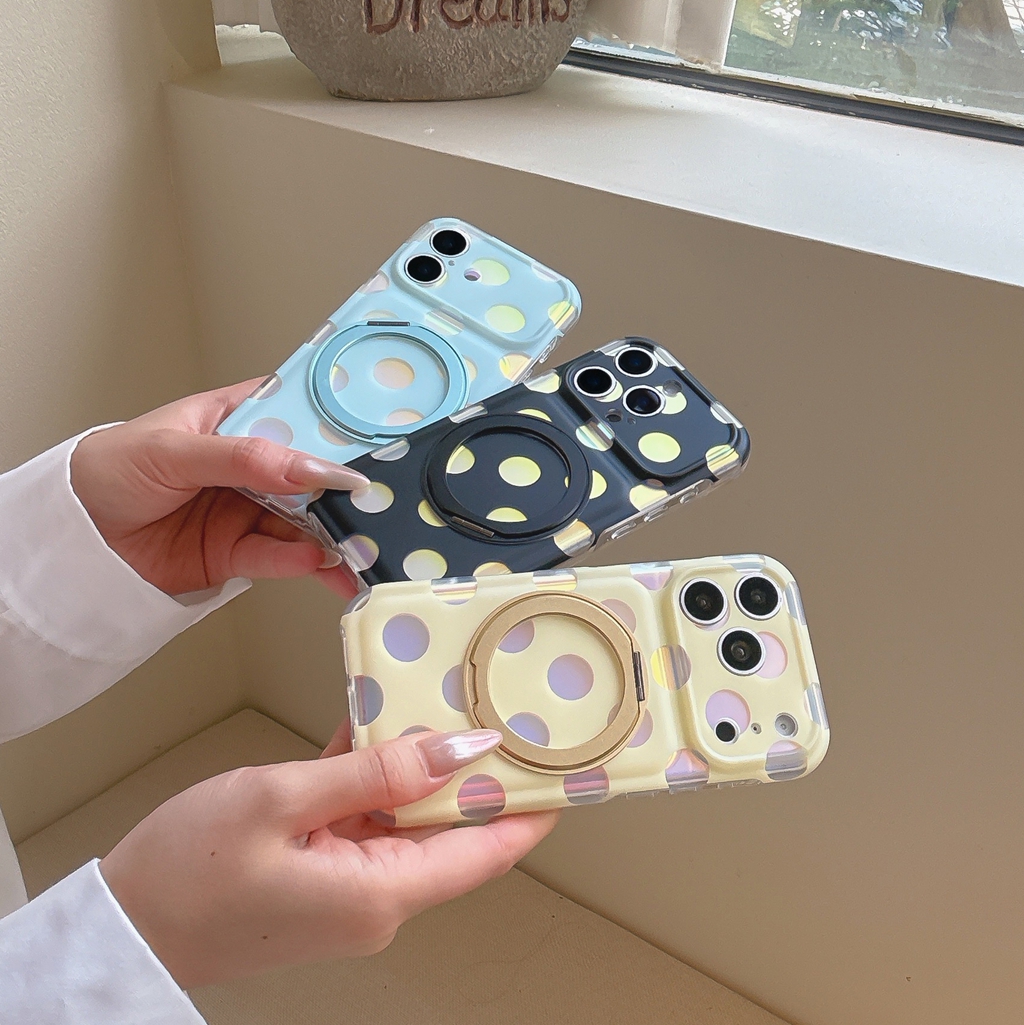 Fashion Illusory Color Polka D - Phone Accessories Ring บทวิจารณ์และราคา
