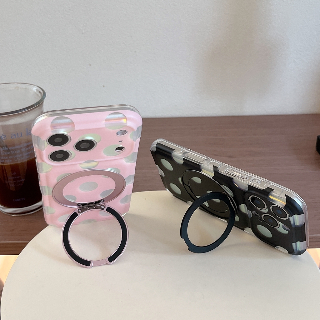 Fashion Illusory Color Polka D - Phone Accessories Ring บทวิจารณ์และราคา