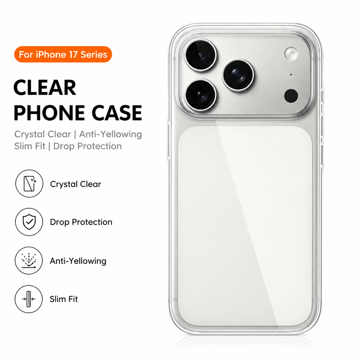 Magnetic Clear Case for iPhone - Yellow Phone Accessories บทวิจารณ์และราคา