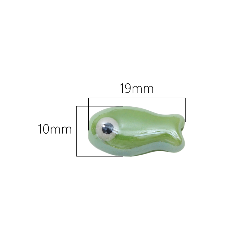 10Pcs Vintage Fish Ceramic Bea - Phone Accessories Jewelry บทวิจารณ์และราคา
