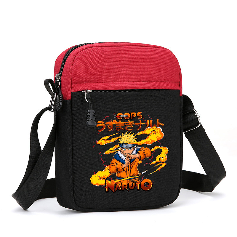 Naruto Boy Canvas Bag Anime Ch - Phone Accessories For Boys บทวิจารณ์และราคา