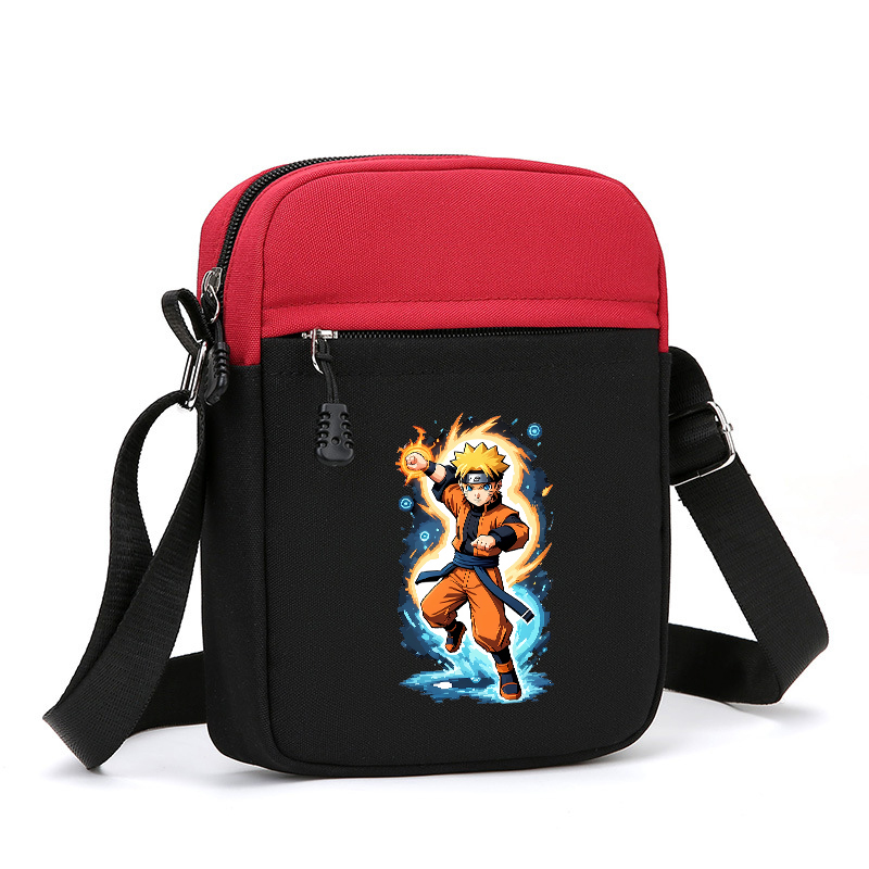 Naruto Boy Canvas Bag Anime Ch - Phone Accessories For Boys บทวิจารณ์และราคา