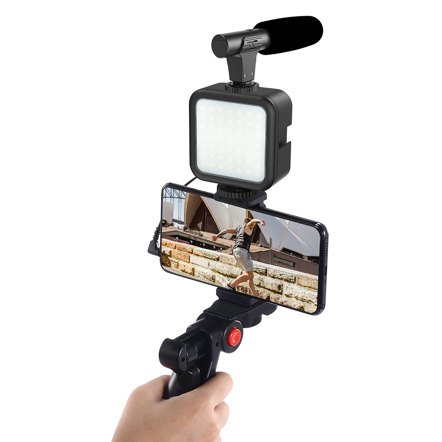 Smartphone Vlogging Kit Video  - Selfie Stick Tripod บทวิจารณ์และราคา