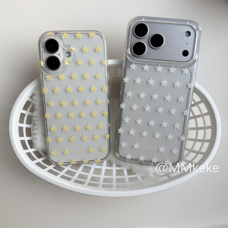 Korean Ins Yellow & White Star - Yellow Phone Accessories บทวิจารณ์และราคา