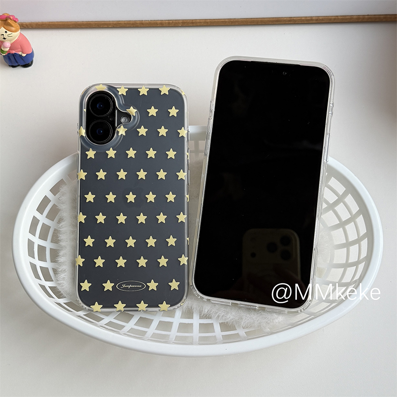 Korean Ins Yellow & White Star - Yellow Phone Accessories บทวิจารณ์และราคา