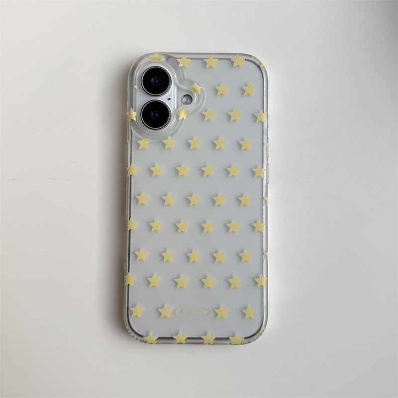Korean Ins Yellow & White Star - Yellow Phone Accessories บทวิจารณ์และราคา
