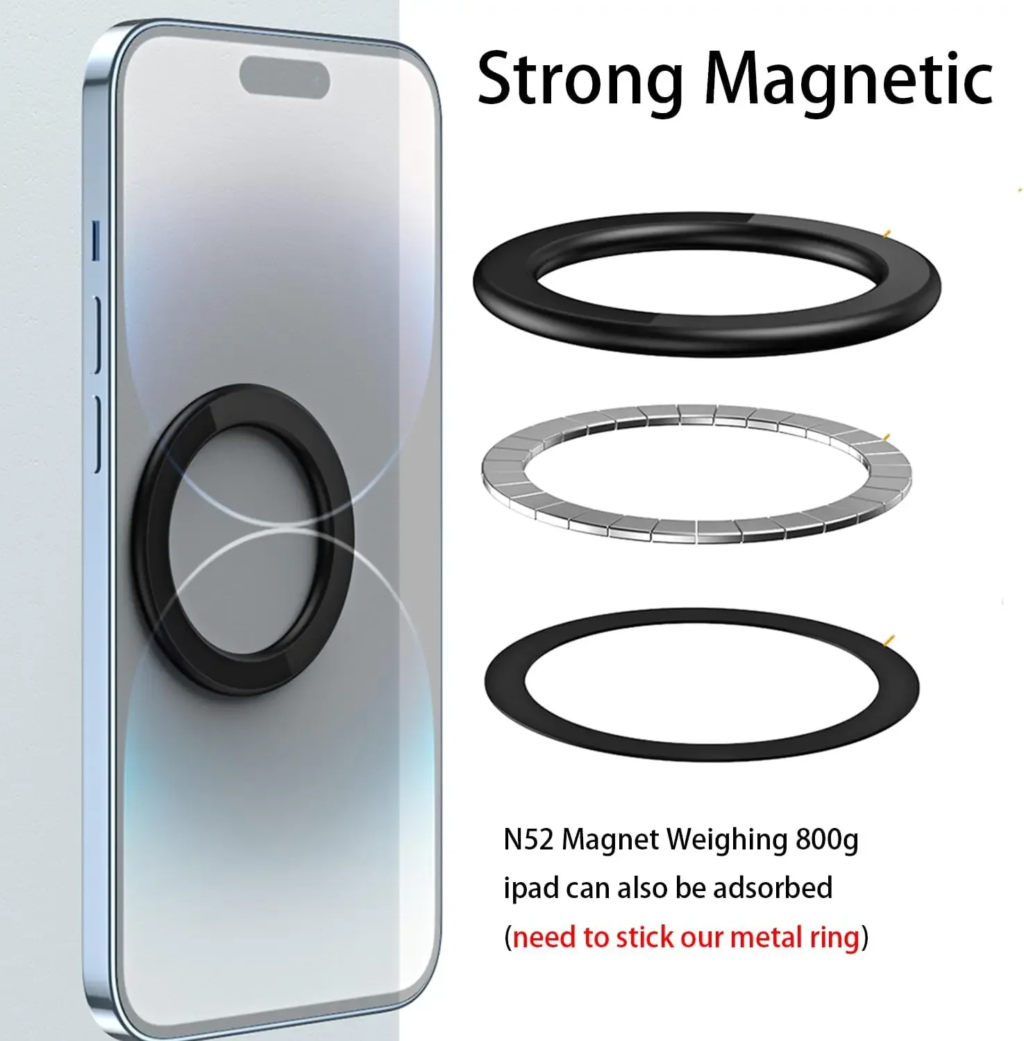 For MagSafe Magnetic Ring Hold - Phone Accessories Ring บทวิจารณ์และราคา