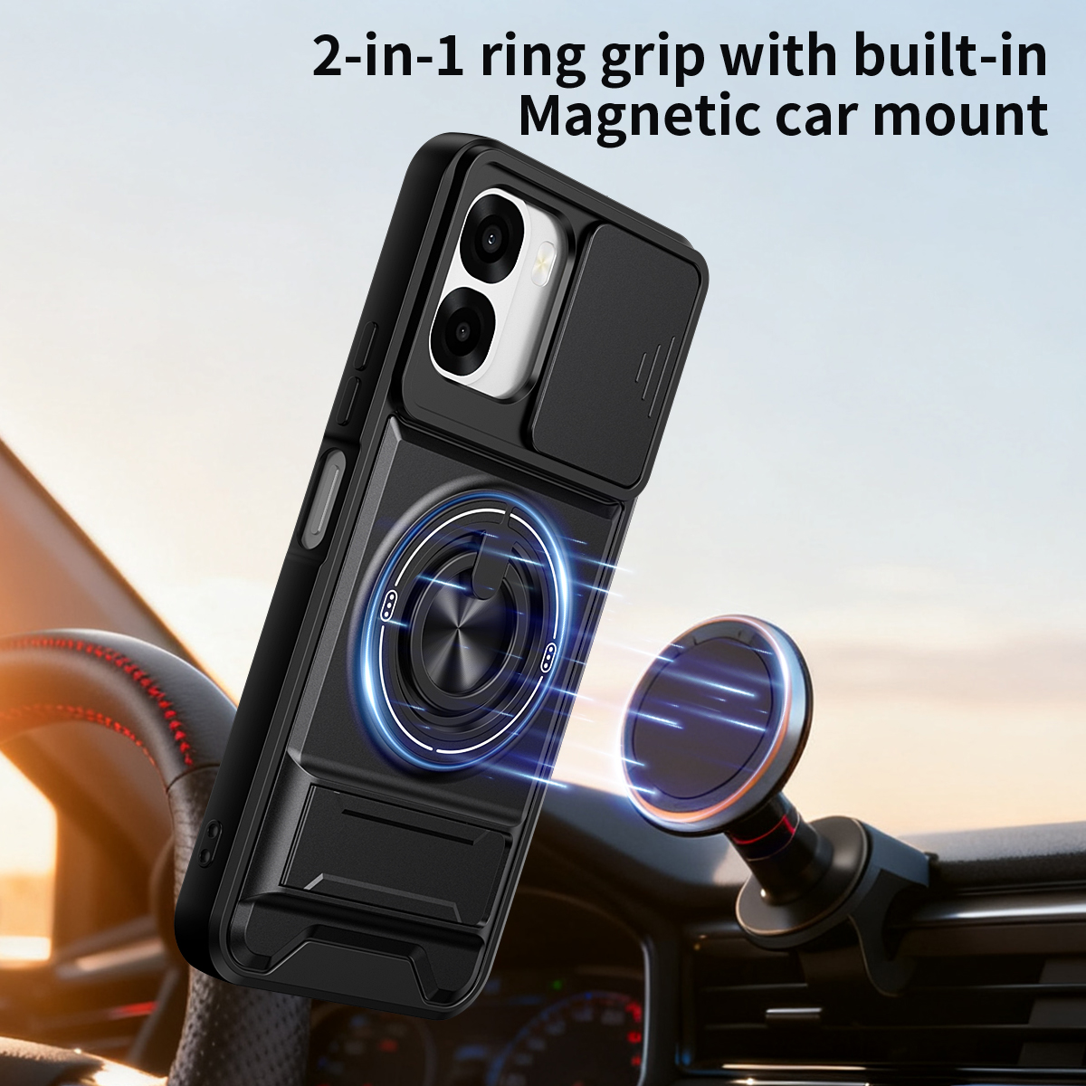 Armor Phone Case For Oppo A6x  - Phone Accessories Ring บทวิจารณ์และราคา