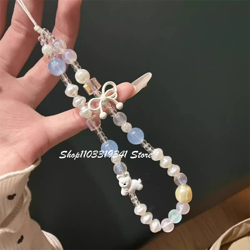 Korean Cute White Bow Puppy Be - Yellow Phone Accessories บทวิจารณ์และราคา