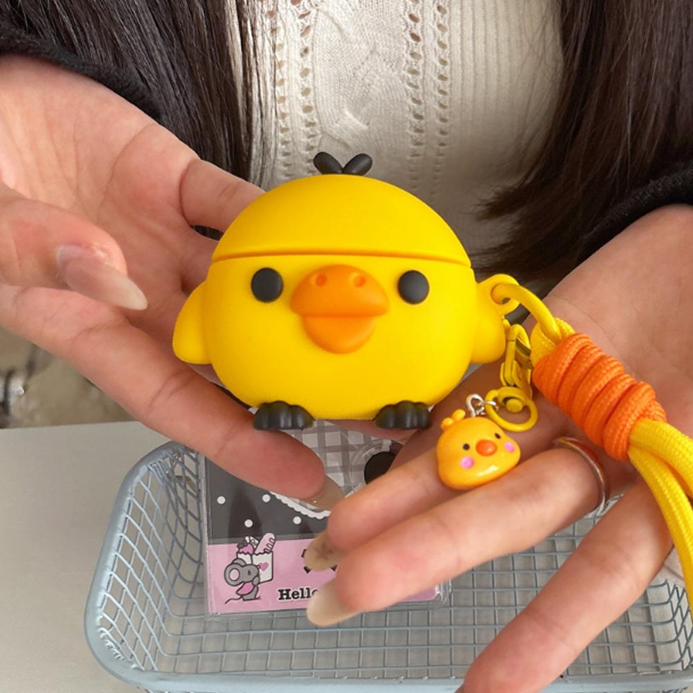Cute 3D Yellow Chick Silicone  - Wireless Earbuds Case บทวิจารณ์และราคา