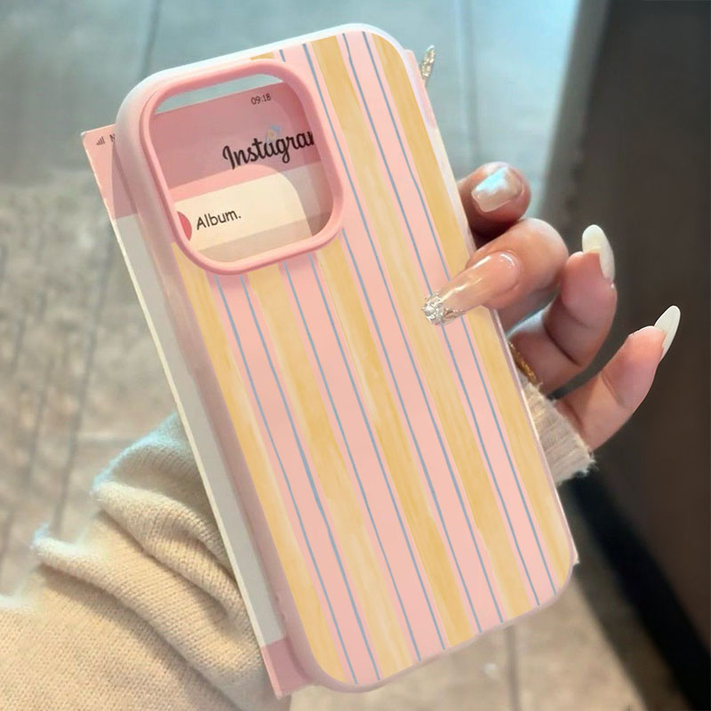 Stylish Yellow Striped Phone C - Yellow Phone Accessories บทวิจารณ์และราคา