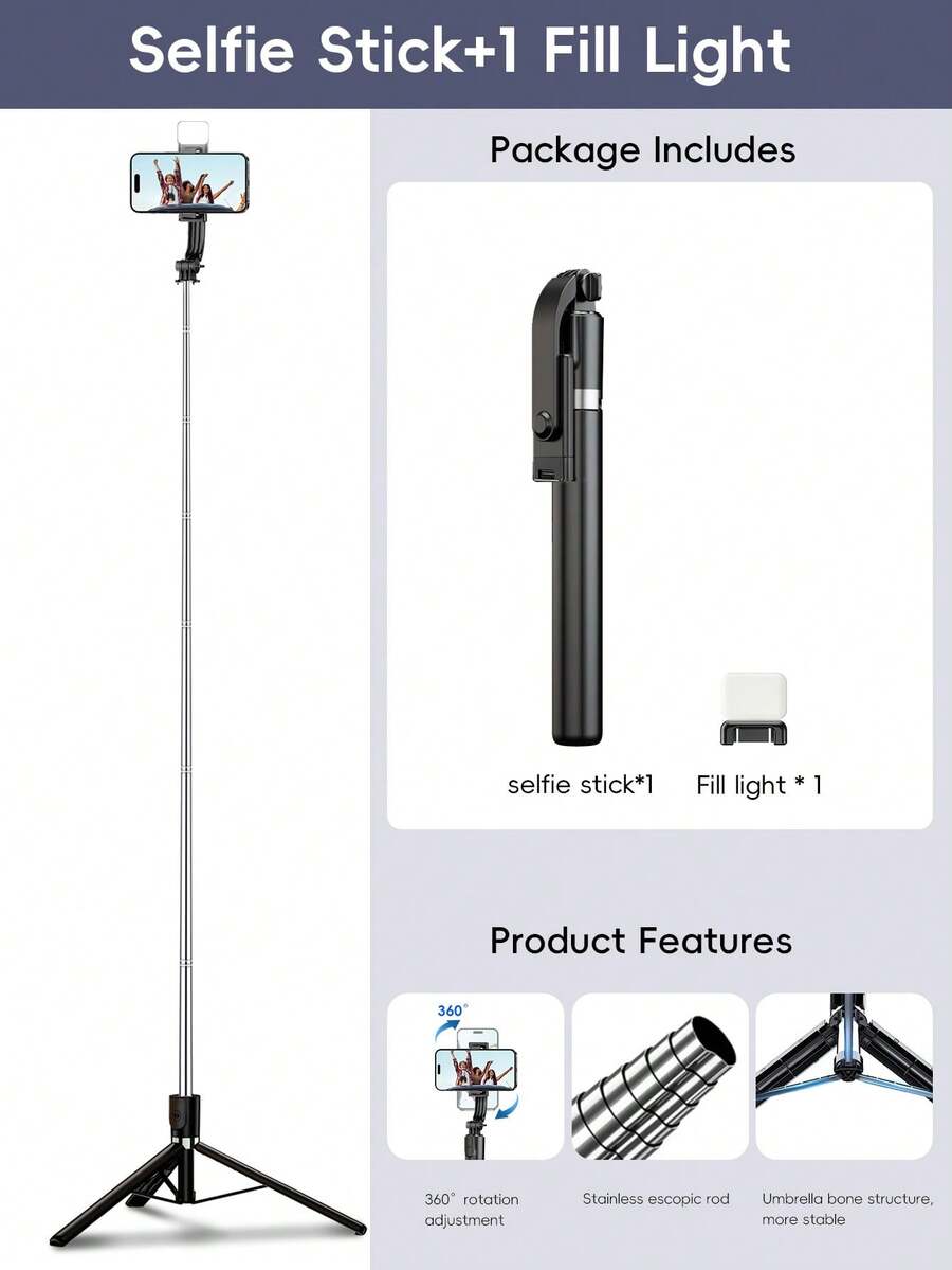 170cm Metal Bluetooth Remote C - Selfie Stick Tripod บทวิจารณ์และราคา