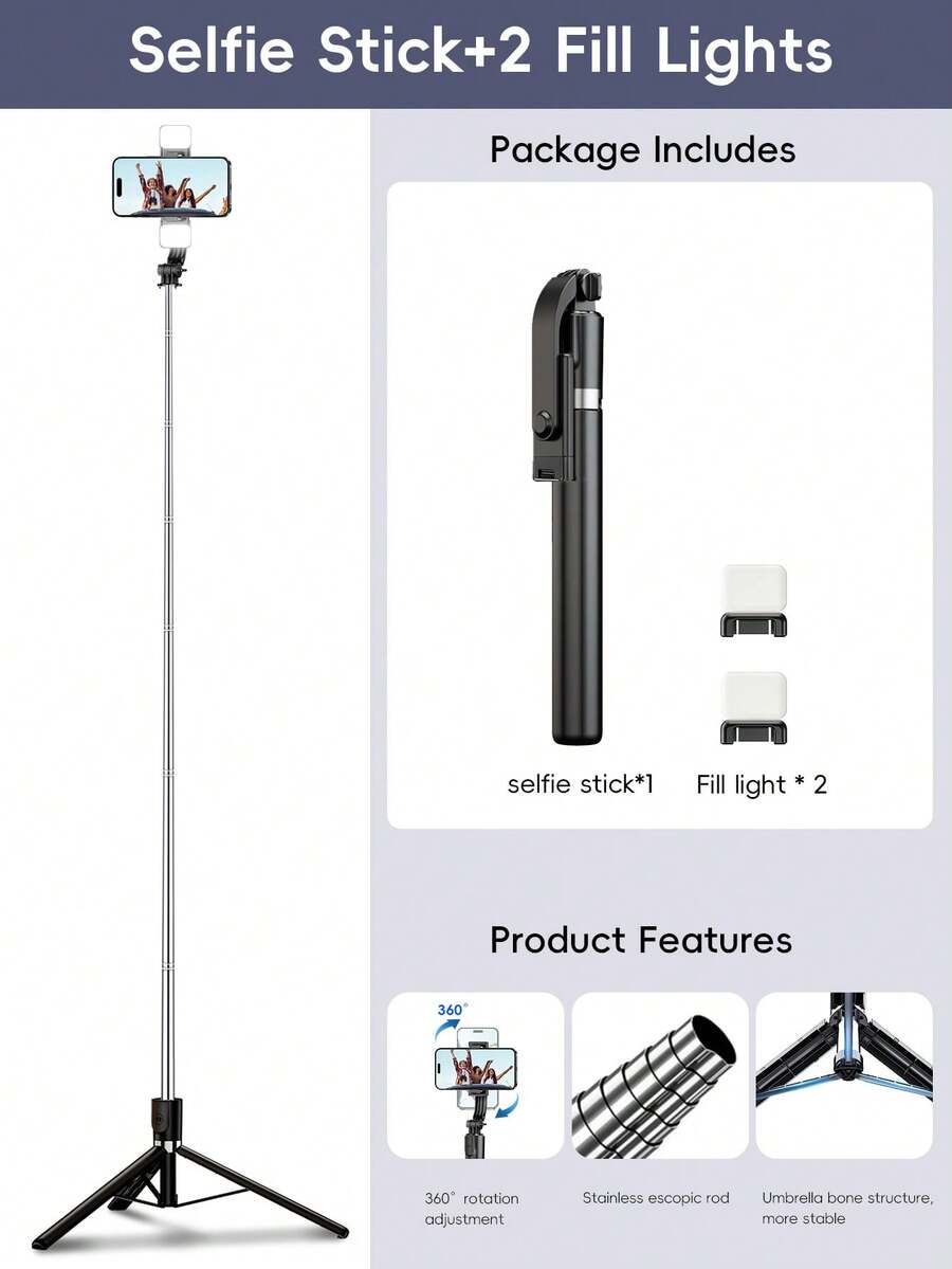 170cm Metal Bluetooth Remote C - Selfie Stick Tripod บทวิจารณ์และราคา
