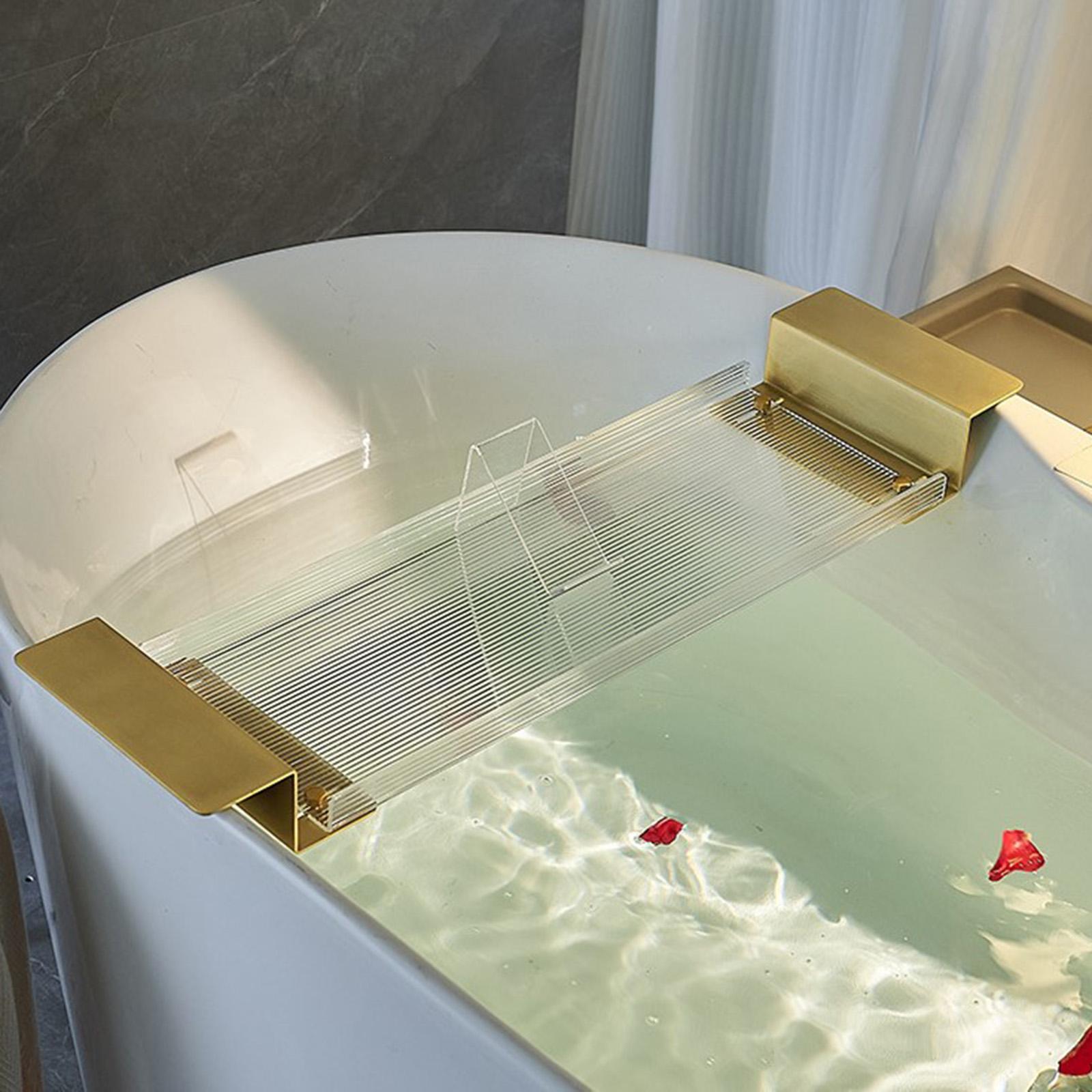 Acrylic Bathtub Tray Extendabl - Phone Accessories Rack บทวิจารณ์และราคา