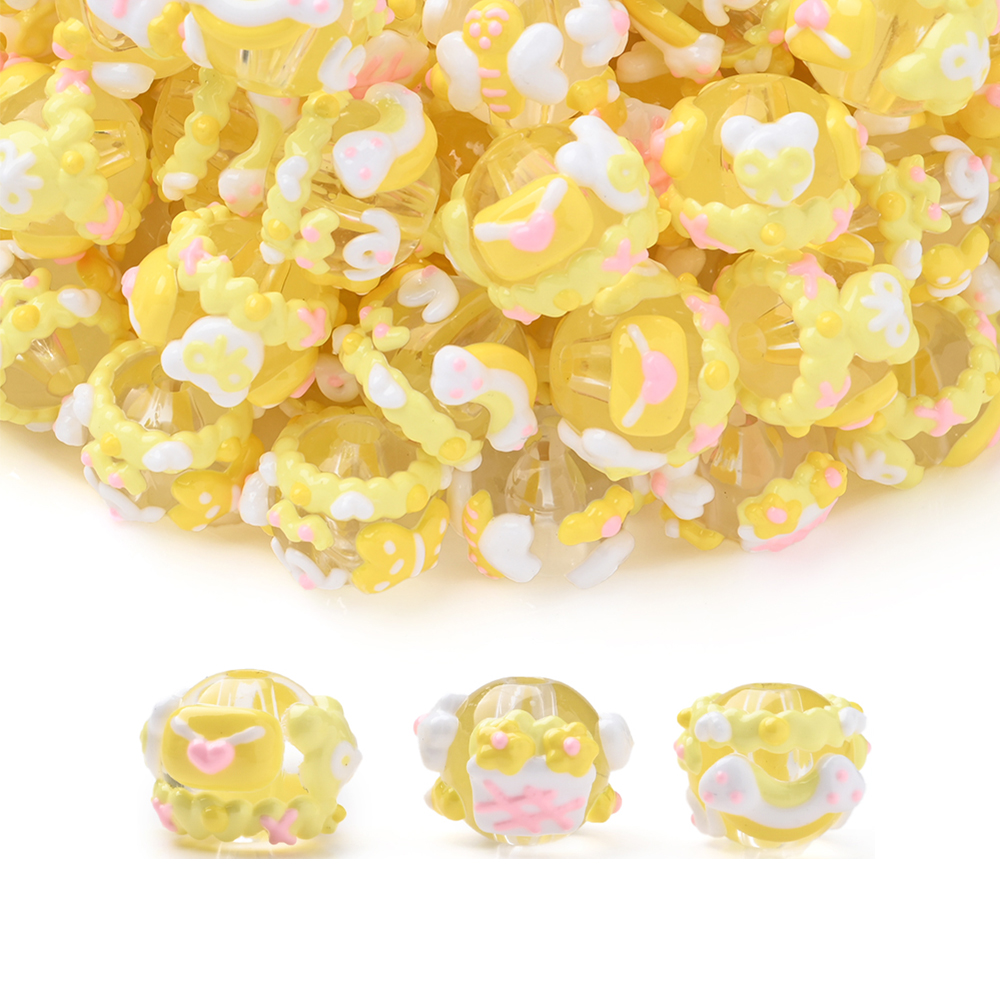 10Pcs Yellow Transparent Hand- - Yellow Phone Accessories บทวิจารณ์และราคา