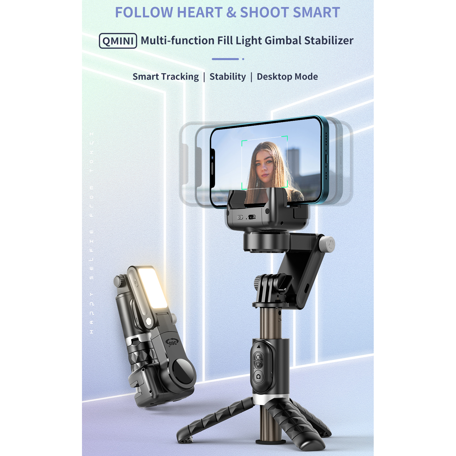 Selfie Stick Phone Gimbal Stab - Selfie Stick Tripod บทวิจารณ์และราคา