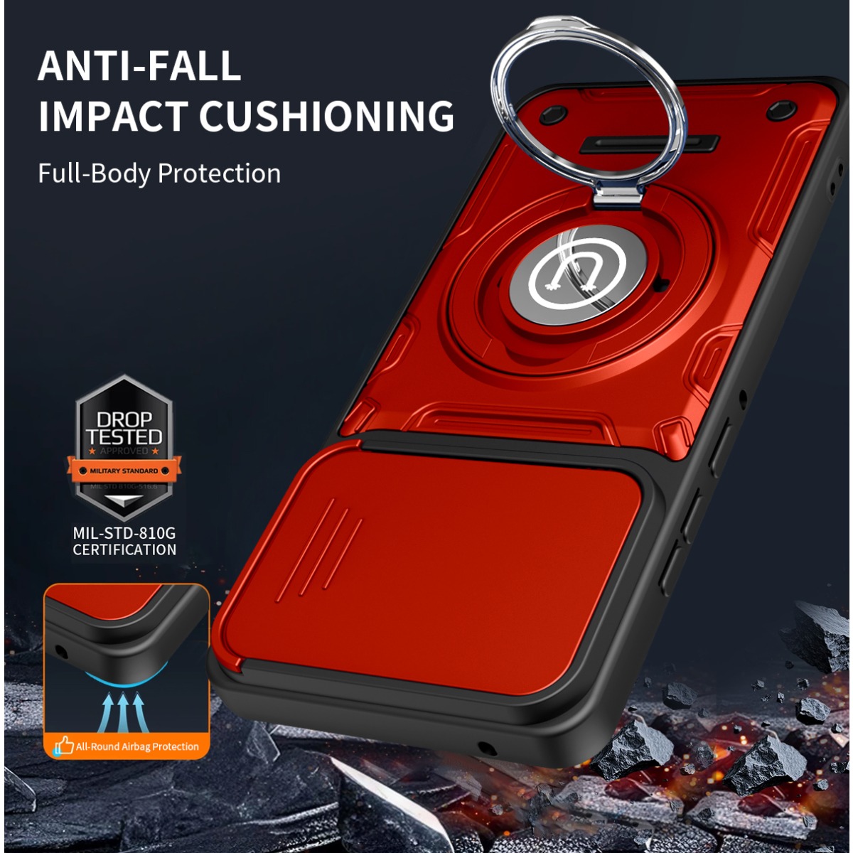 Armor Shockproof Ring Holder P - Phone Accessories Ring บทวิจารณ์และราคา