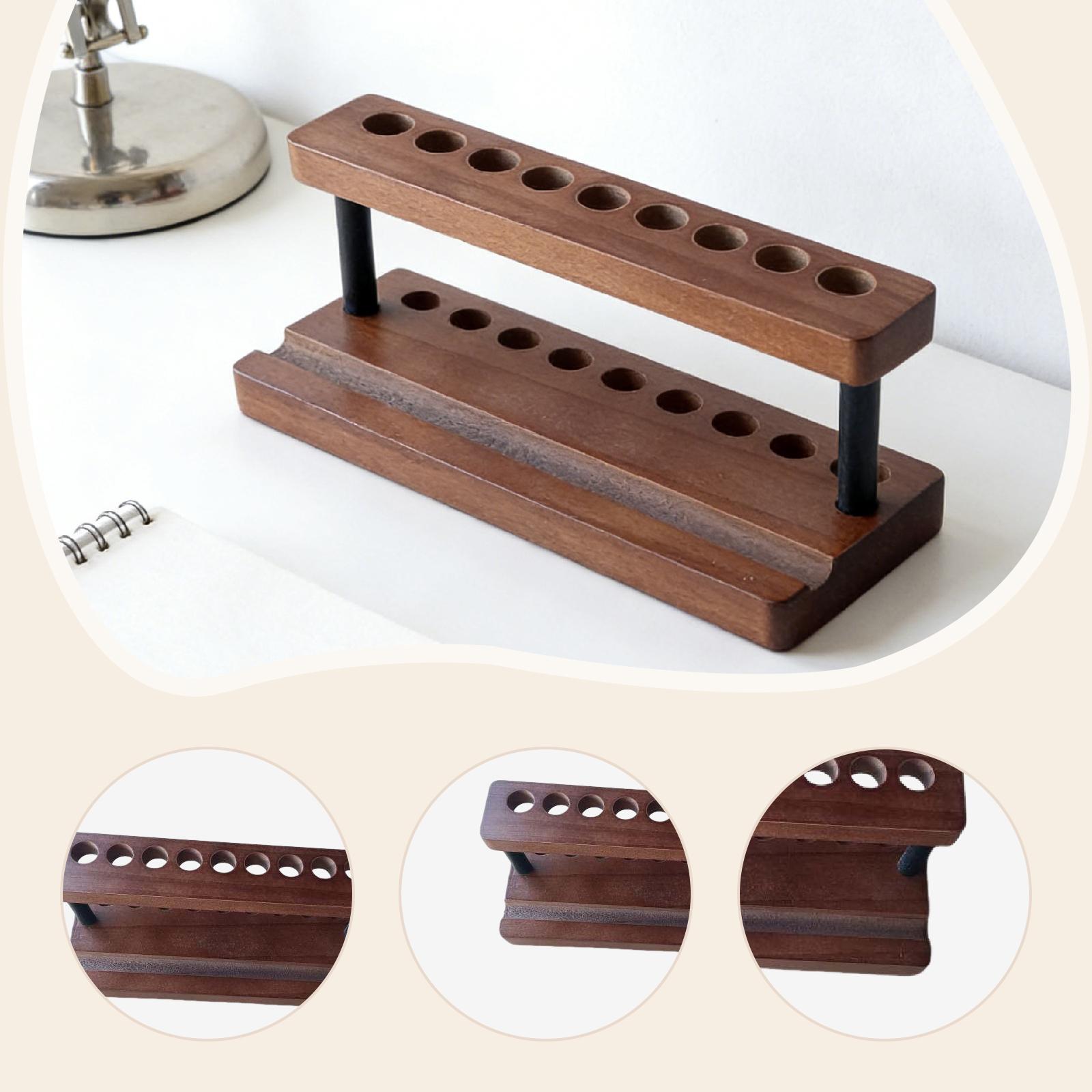 Pen Display Rack Wooden 9 Slot - Phone Accessories Rack บทวิจารณ์และราคา