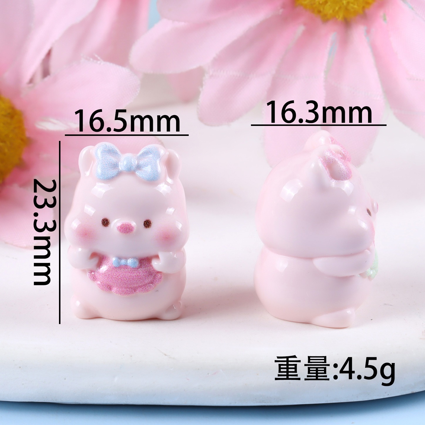 6PCS Mixed Cute Pig Resin Char - Yellow Phone Accessories บทวิจารณ์และราคา