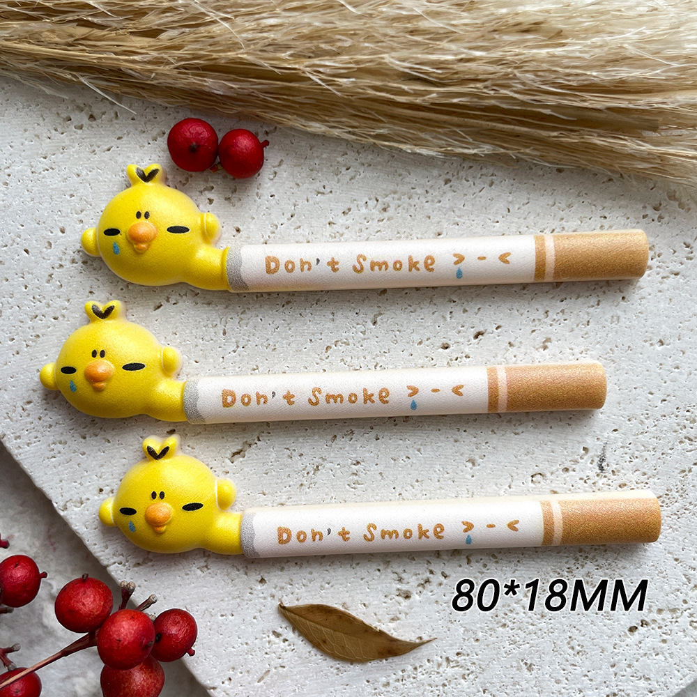 2pcs yellow chicken don't smok - Yellow Phone Accessories บทวิจารณ์และราคา