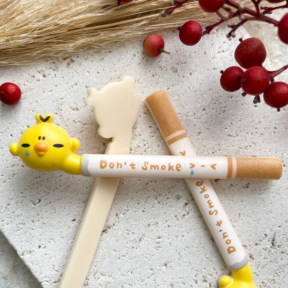 2pcs yellow chicken don't smok - Yellow Phone Accessories บทวิจารณ์และราคา