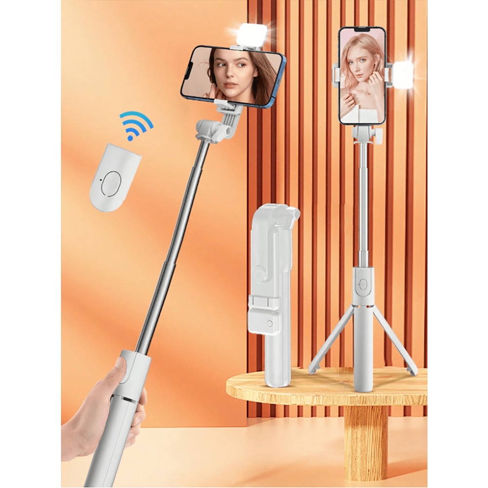 1pc Portable Selfie Stick With - Selfie Stick Tripod บทวิจารณ์และราคา