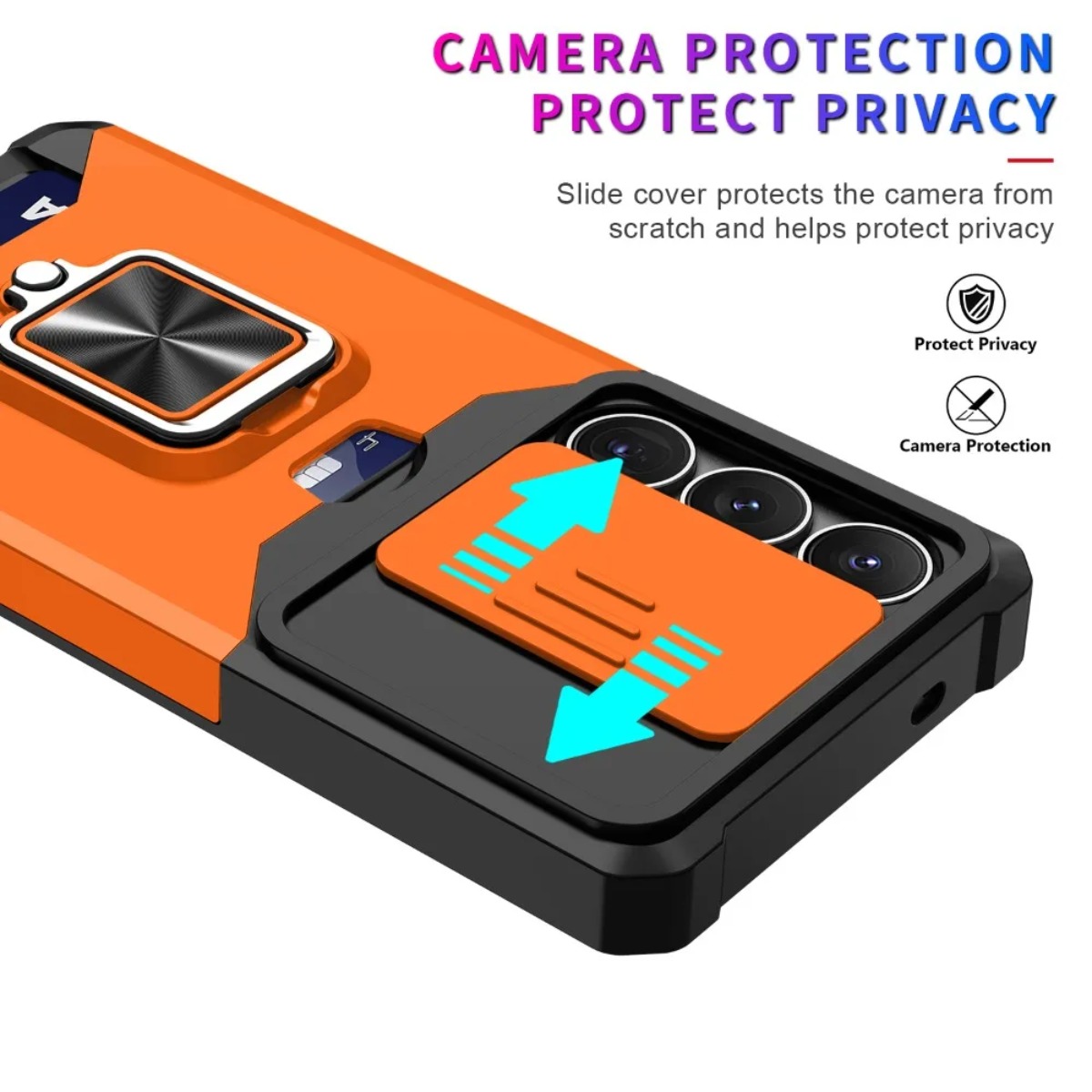 Card Slot Ring Holder Phone Ca - Phone Accessories Ring บทวิจารณ์และราคา