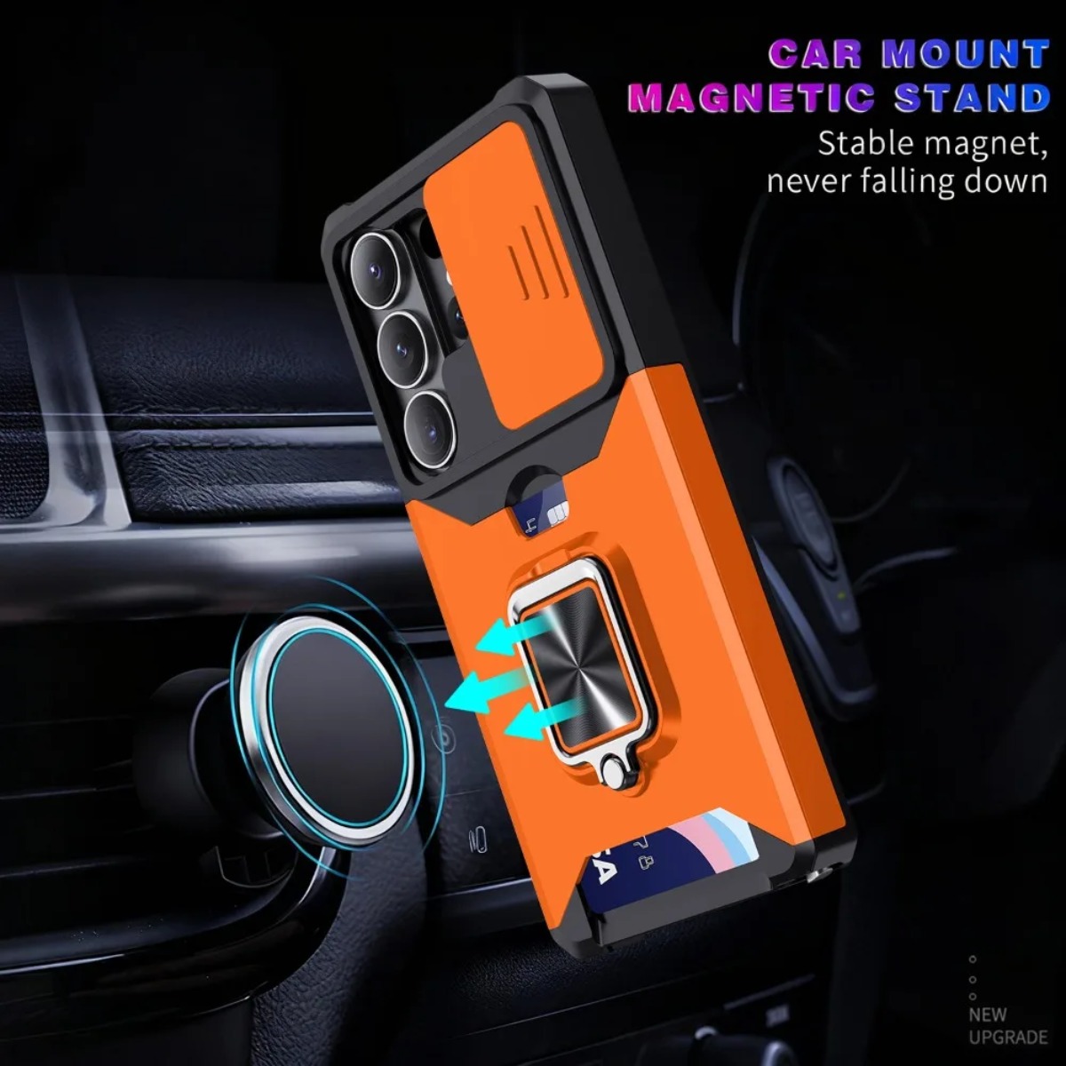 Card Slot Ring Holder Phone Ca - Phone Accessories Ring บทวิจารณ์และราคา