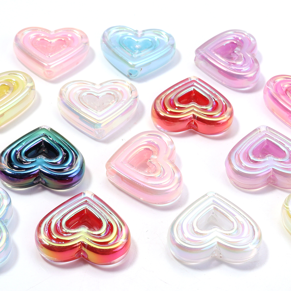10pcs Transparent Heart Vertic - Phone Accessories Jewelry บทวิจารณ์และราคา