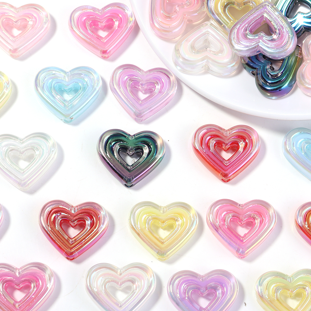 10pcs Transparent Heart Vertic - Phone Accessories Jewelry บทวิจารณ์และราคา