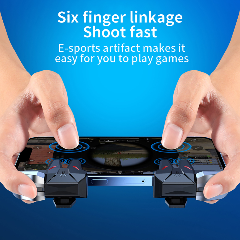 2pcs Mechanical 6 Finger Aim T - Gaming Trigger Phone บทวิจารณ์และราคา