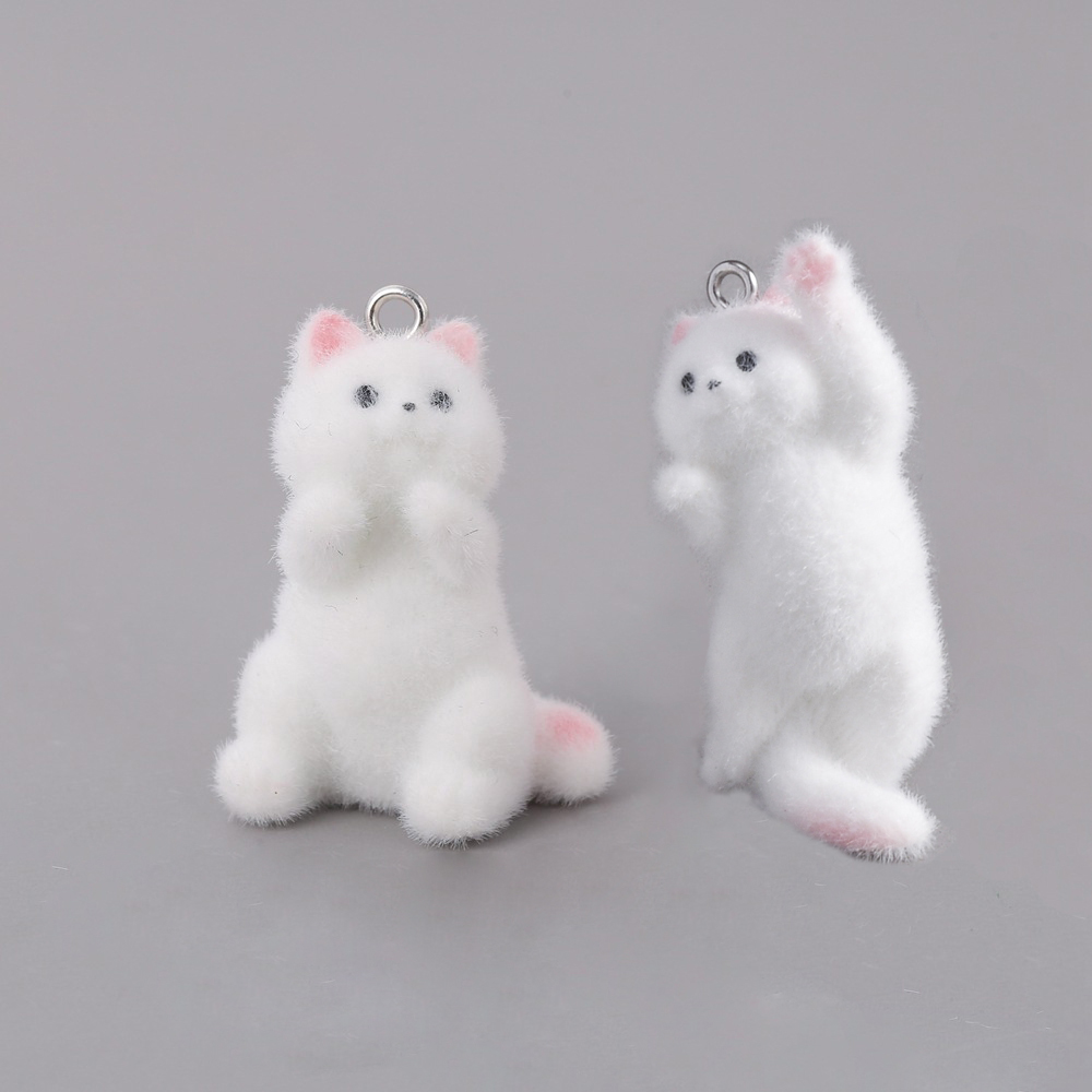 2pcs Flocking Little Cat Resin - Phone Accessories Jewelry บทวิจารณ์และราคา