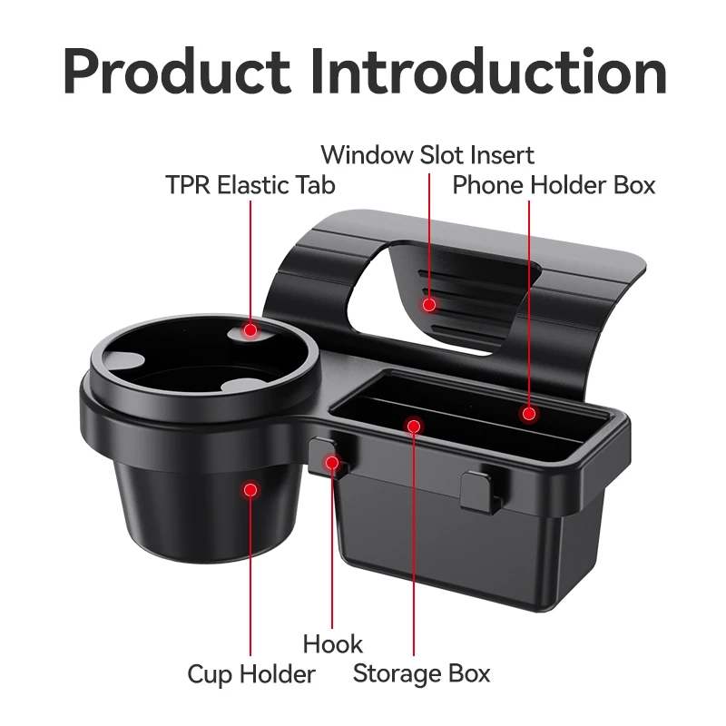Car Cup Holder Phone Mount Org - Phone Accessories Rack บทวิจารณ์และราคา