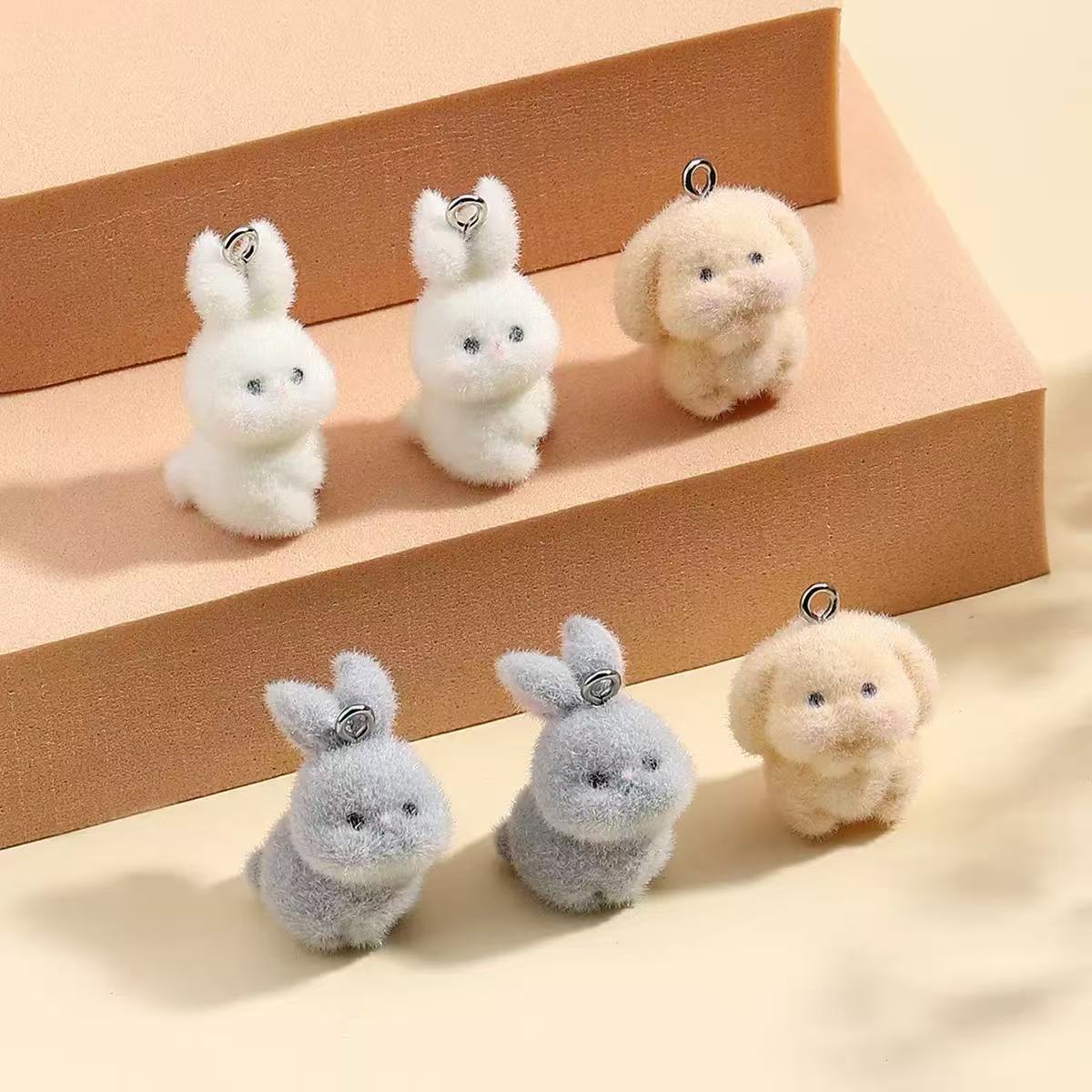 10pcs Flocking Little Rabbit R - Phone Accessories Jewelry บทวิจารณ์และราคา