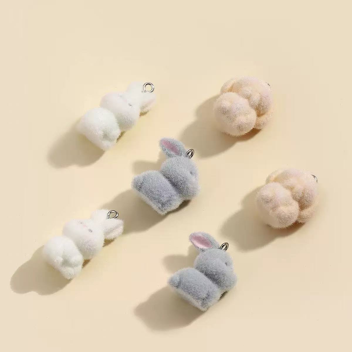 10pcs Flocking Little Rabbit R - Phone Accessories Jewelry บทวิจารณ์และราคา