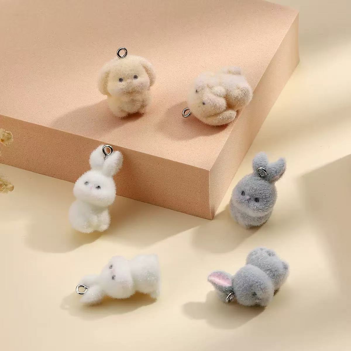 10pcs Flocking Little Rabbit R - Phone Accessories Jewelry บทวิจารณ์และราคา
