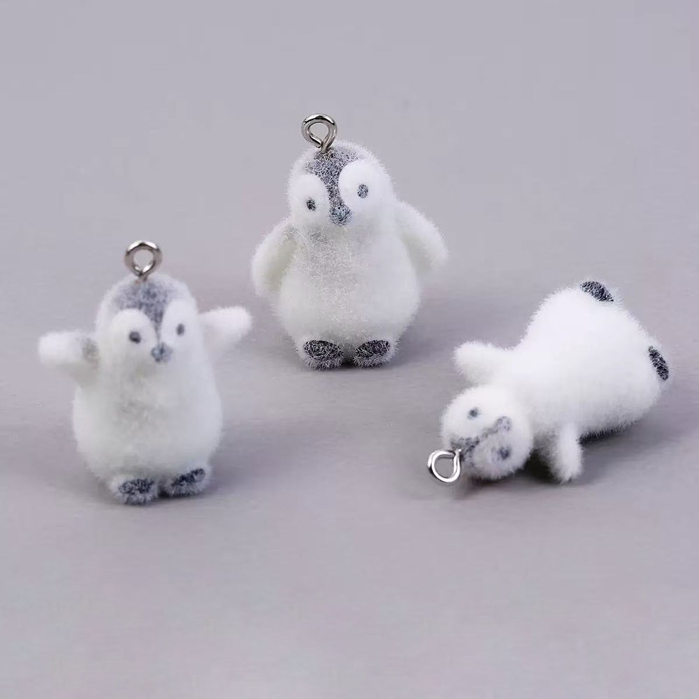 5pcs Flocking Small Penguin Re - Phone Accessories Jewelry บทวิจารณ์และราคา