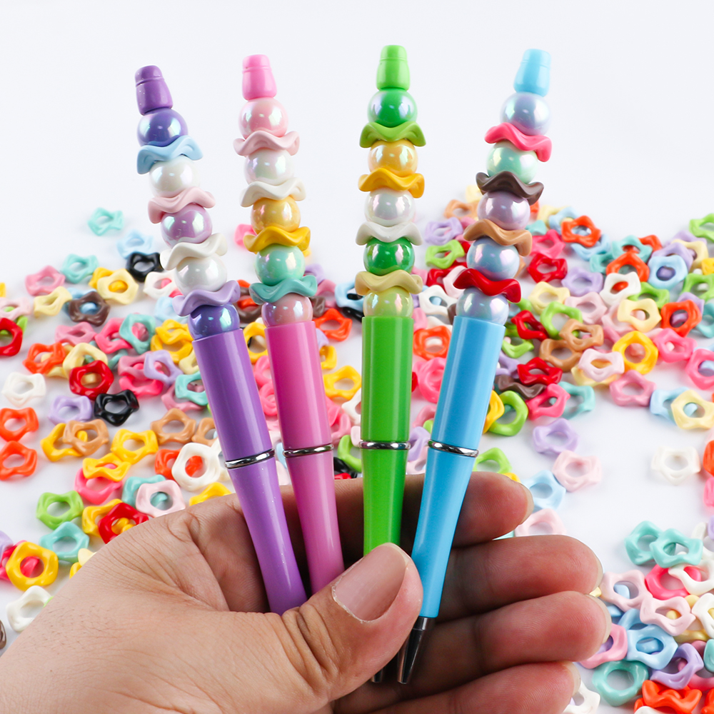 25Pcs15MM Wavy Big Hole Stack  - Phone Accessories Jewelry บทวิจารณ์และราคา